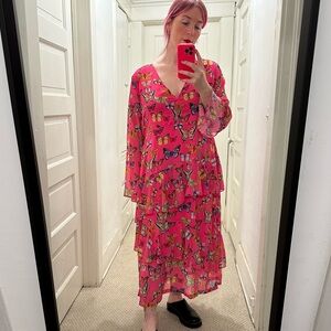 Pink Butterfly Dress